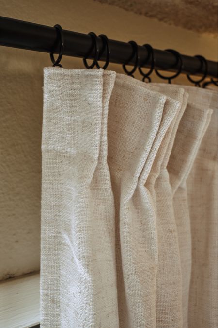 The perfect curtains for your #home ! These Amazon curtains are the perfect way to tie a room together! Here’s what I ordered 👇🏼 

Tia Linen - White 
Pinch Pleat 
60% privacy lining 

#LTKU #LTKhome #LTKstyletip