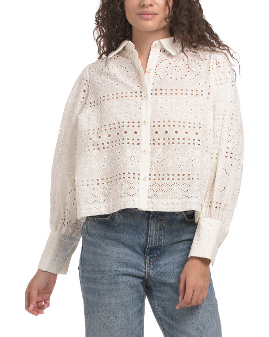 Eyelet Top | TJ Maxx