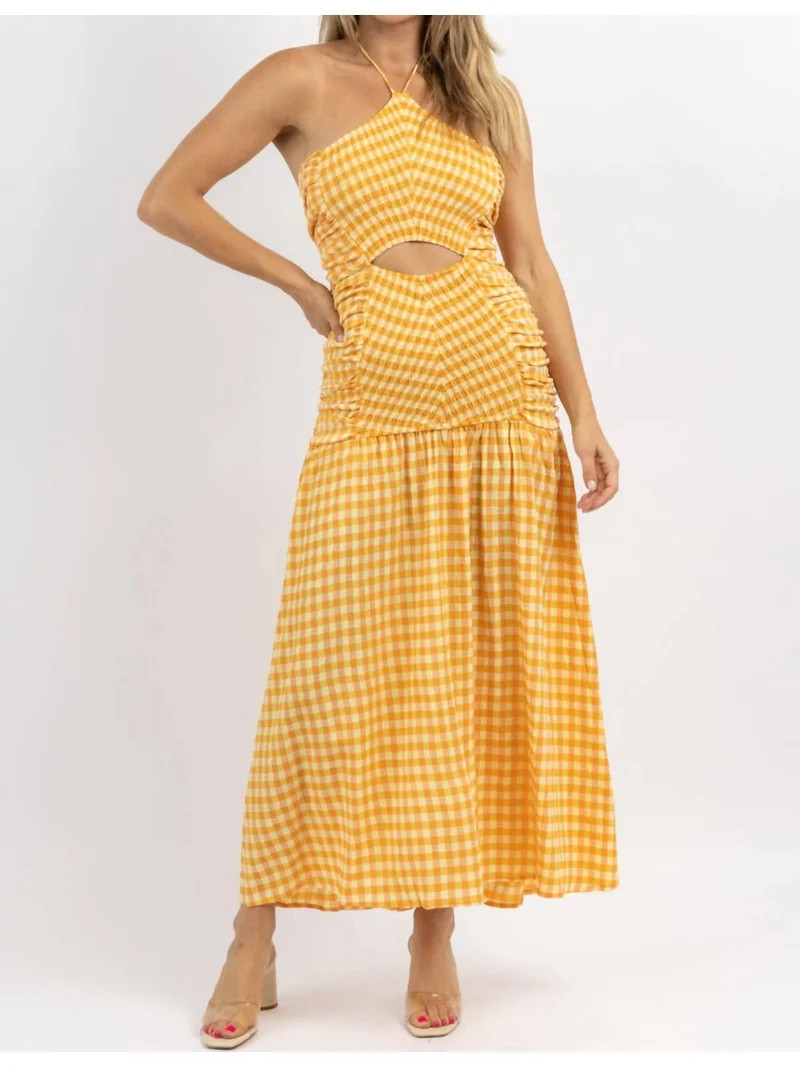 Fanco Lolita Gingham Smock Maxi Dress | Walmart (US)