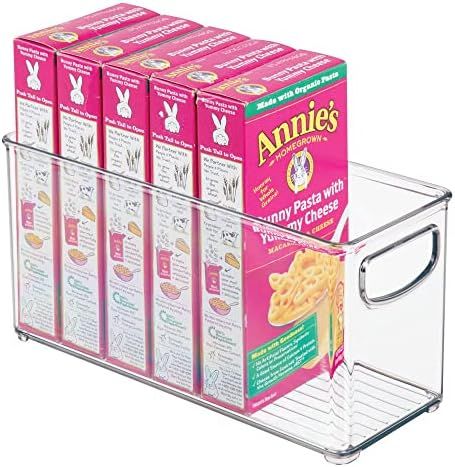 iDesign Linus BPA-Free Plastic Stackable Organizer Storage Bin with Handles for Kitchen, Pantry, ... | Amazon (US)