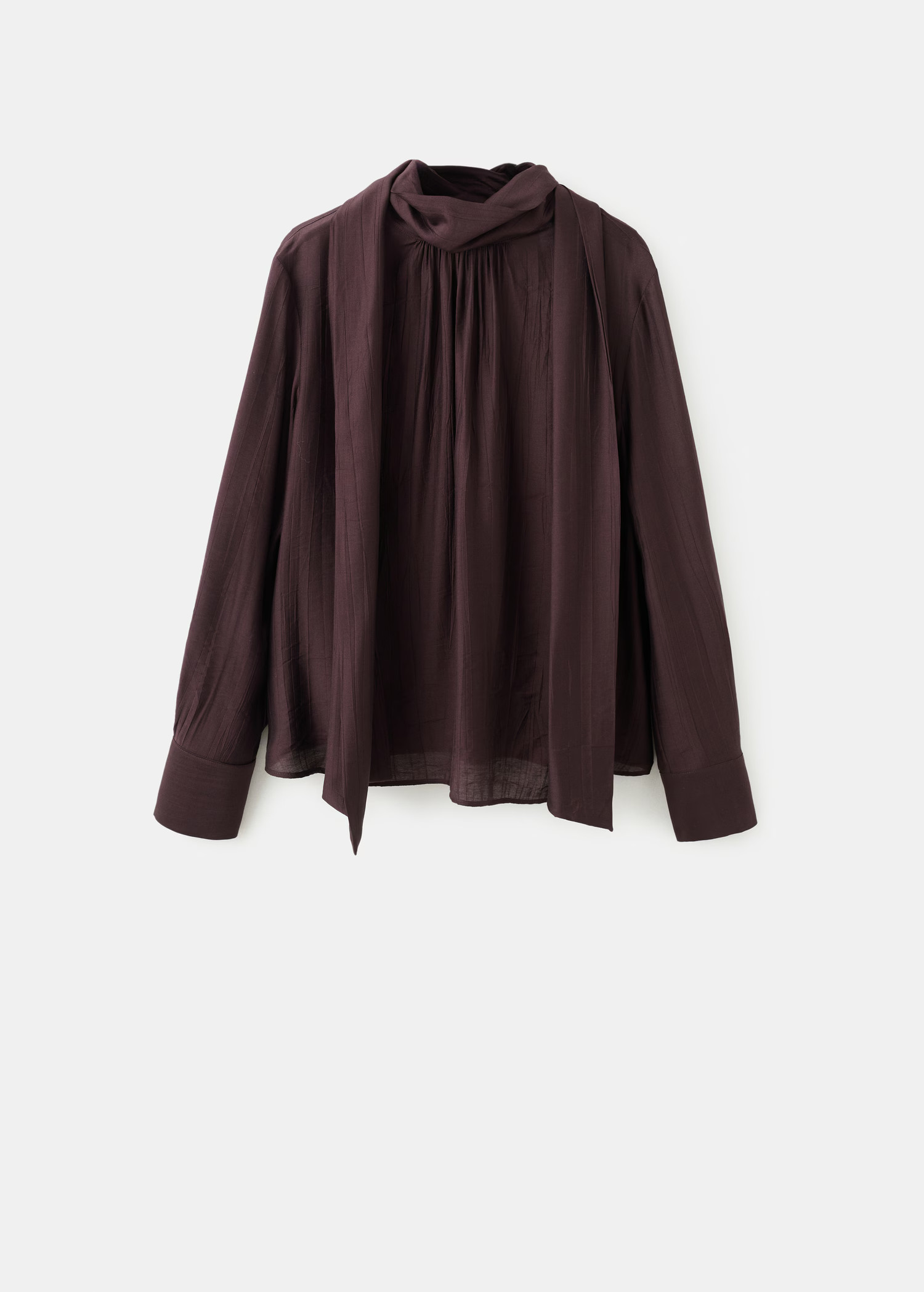 Bluse mit Foulard-Textur | Mango EU