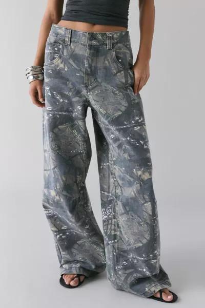Jaded London Camo Fade Print Colossus Jean | Urban Outfitters (US and RoW)