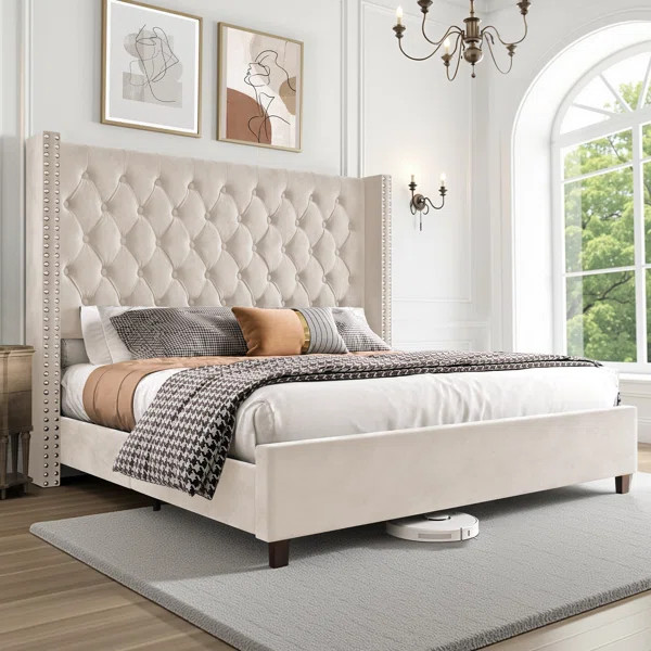 Duluth Upholstered Wingback Bed | Wayfair North America
