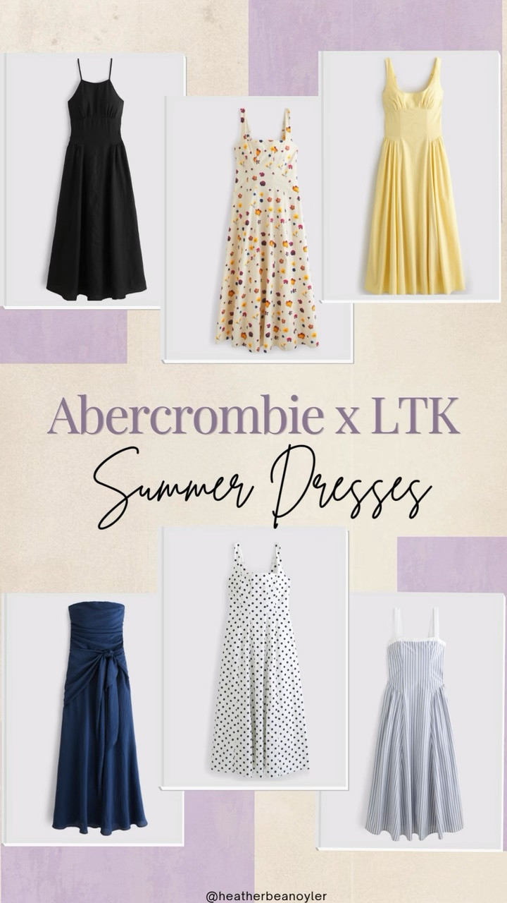 These versatile summer dresses are perfect for vacations, bridal showers, baby showers, graduations, brunch, date nights, summer weddings, girls trips, and everyday wear. If you’re looking for the best Abercrombie finds, trending summer fashion, capsule wardrobe pieces, and timeless dresses that you can wear all season long, these are worth adding to your cart.

✨ Which one is your favorite?

[abercrombie dress, summer dresses, midi dress, sundress, vacation outfit, wedding guest dress, brunch outfit, date night dress, floral dress, black dress, yellow dress, polka dot dress, resort wear, coastal chic, old money style, european summer outfit, feminine fashion, summer fashion, ltk finds, ltk fashion, affordable fashion, capsule wardrobe, vacation style, spring summer outfits, trending dresses]

#LTKxAbercrombie #LTKOver40