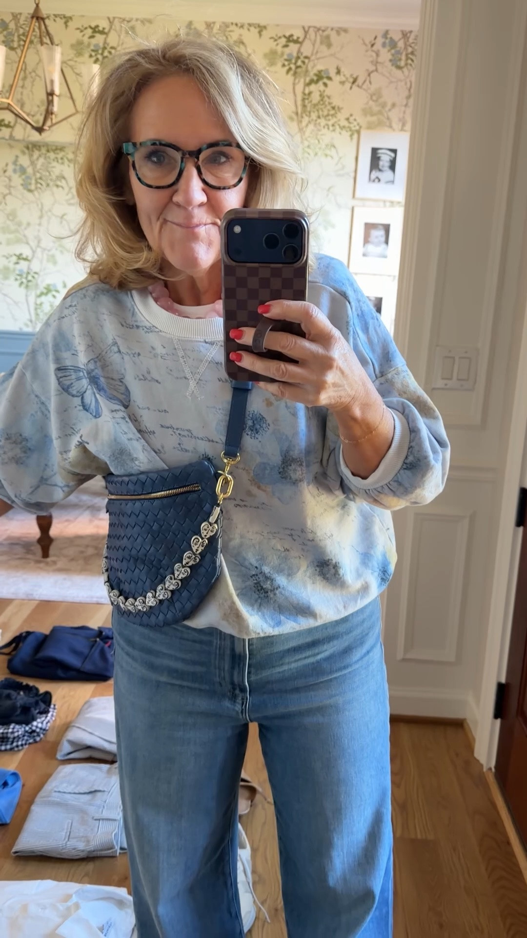 My new ClareV bag!!! Wild about it. I love that it can go around my waist too. Makes a great Mother’s Day gift! 

Will post my full packing capsule soon! 
Sweatshirt medium 
Jeans true to size

#LTKMothersDay #LTKTravel #LTKOver40