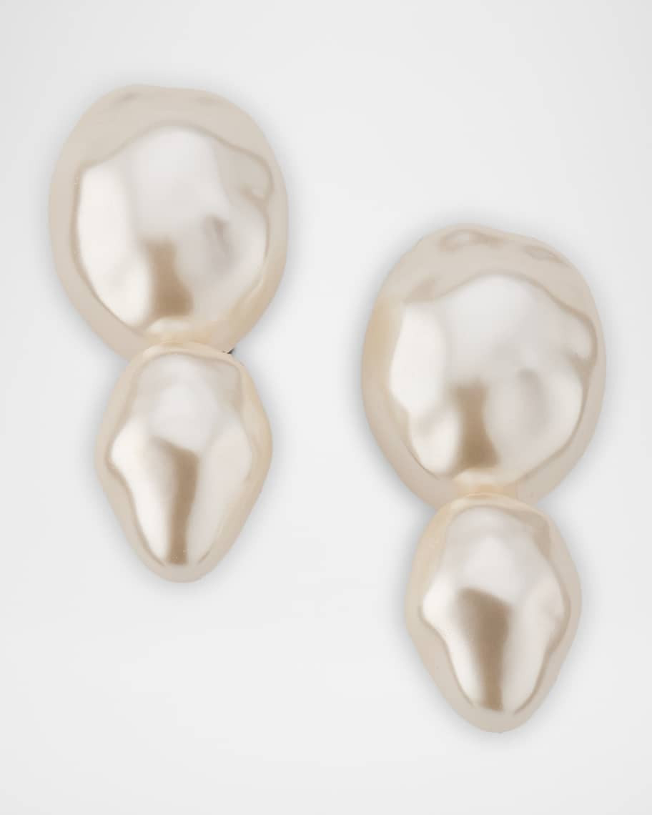 Pearly Double Drop Earrings | Neiman Marcus