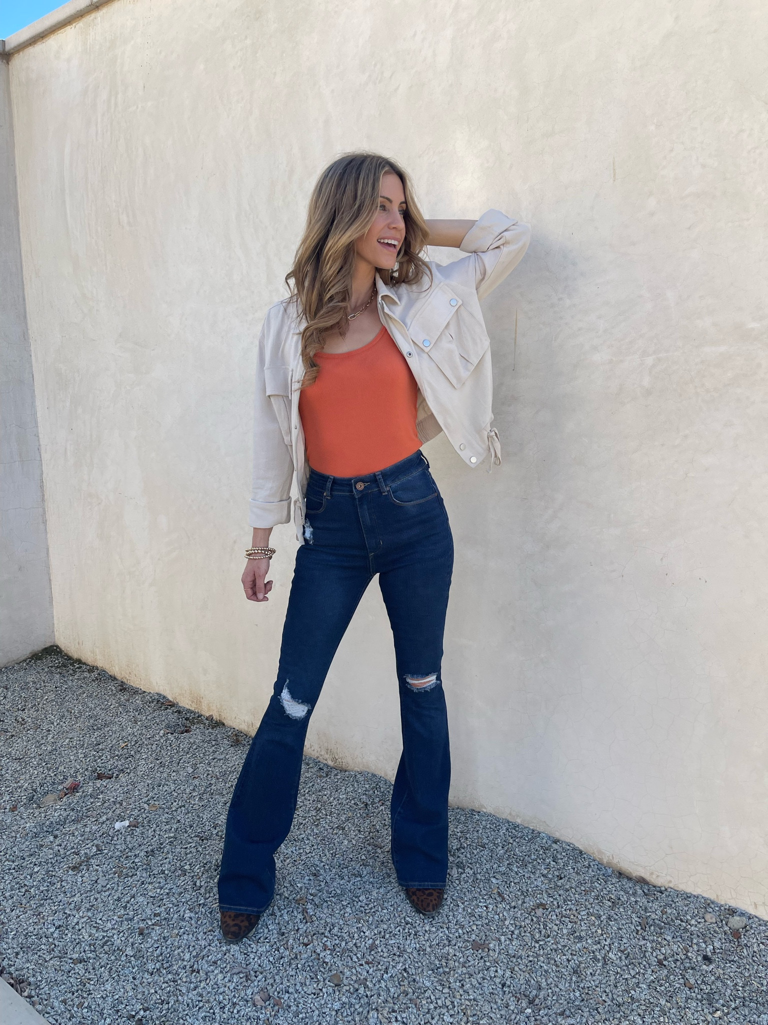 Fall Outfit Layers 🍂

I linked a few other colors and styles of bell bottoms and flares for y’all!

High waisted bell bottom denim with orange tank and jacket. Flare jeans, high waist jeans, bracelets, chain necklace, curling iron, petite fashion, petite style, fall look.

#LTKOver40 #LTKFindsUnder100 #LTKFallSale
