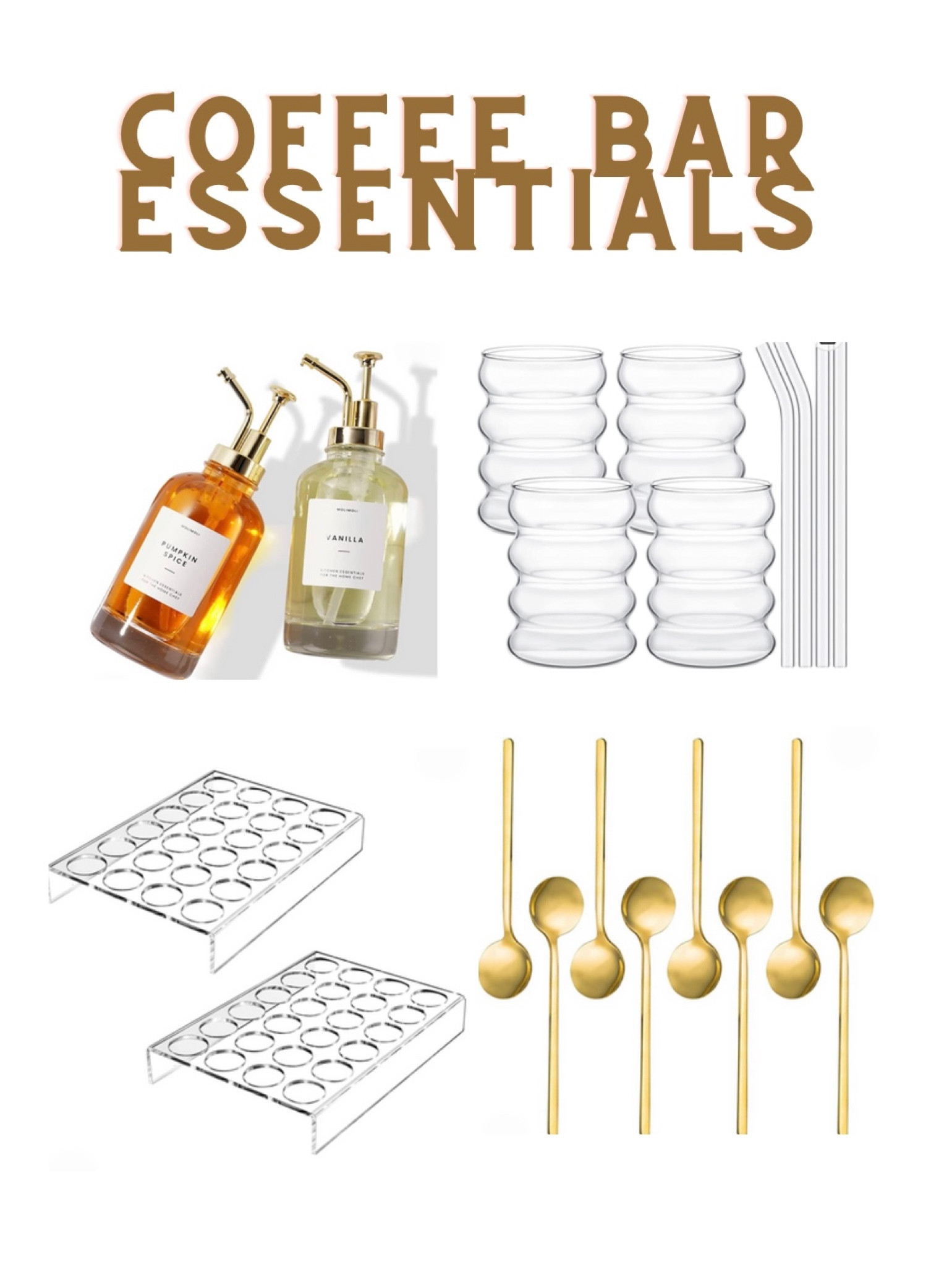 COFFEE BAR ☕️ 
Give your coffee area a new look with these cute essentials! 