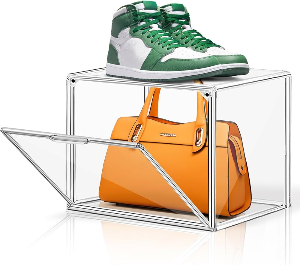 1PCS X-Large Clear Acrylic Display Box Handbag Storage Organizer Purse Organizer for Closet Stack... | Amazon (US)