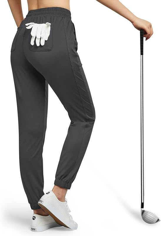 G4Free Women's Tapered Golf Pants Comfy Stretch Joggers with 4 Pockets for Casual Lounge Travel W... | Amazon (US)