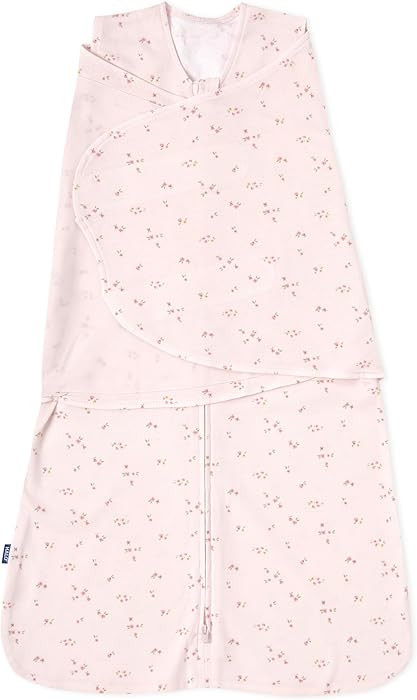 HALO 100% Cotton Sleepsack Swaddle, 3-Way Adjustable Wearable Blanket, TOG 1.5, Pink Floral, Smal... | Amazon (US)