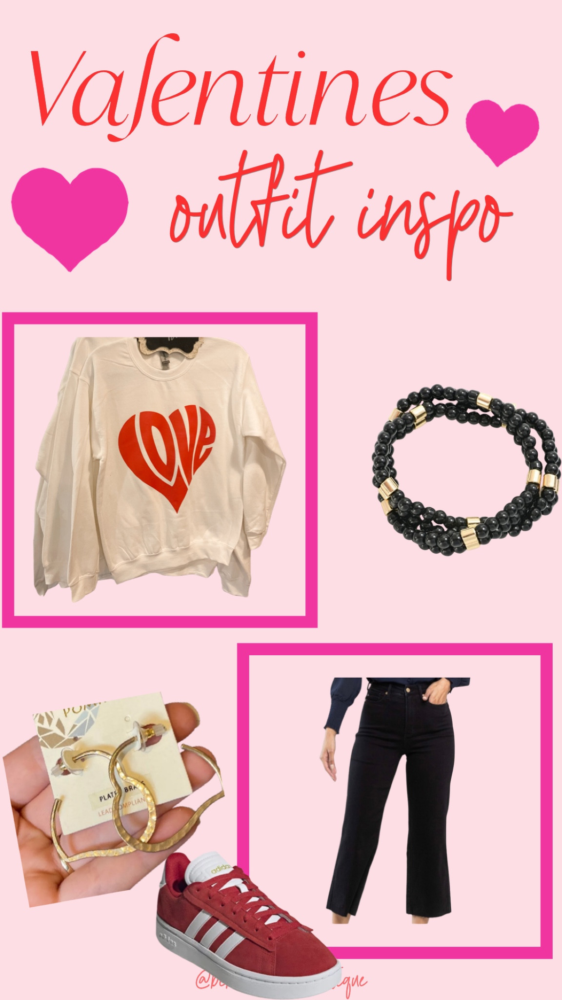 Valentines outfit inspo! Shop bebesalon.net for all exact items but sneakers! Will link similar items as well! Sweatshirt @bebesalonandboutique only! 💌

#LTKSeasonal #LTKshoecrush #LTKfindsunder50