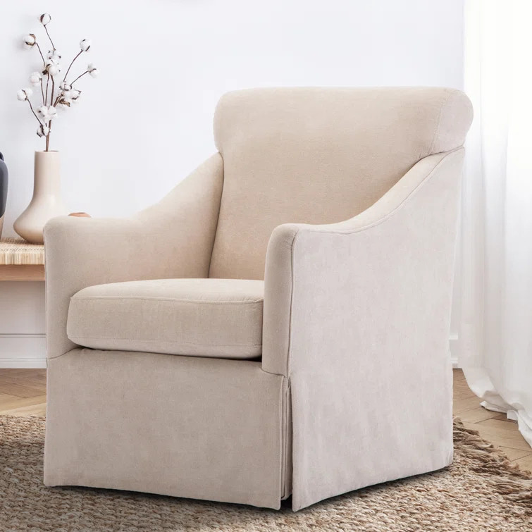 Grier Upholstered Swivel Armchair | Wayfair North America