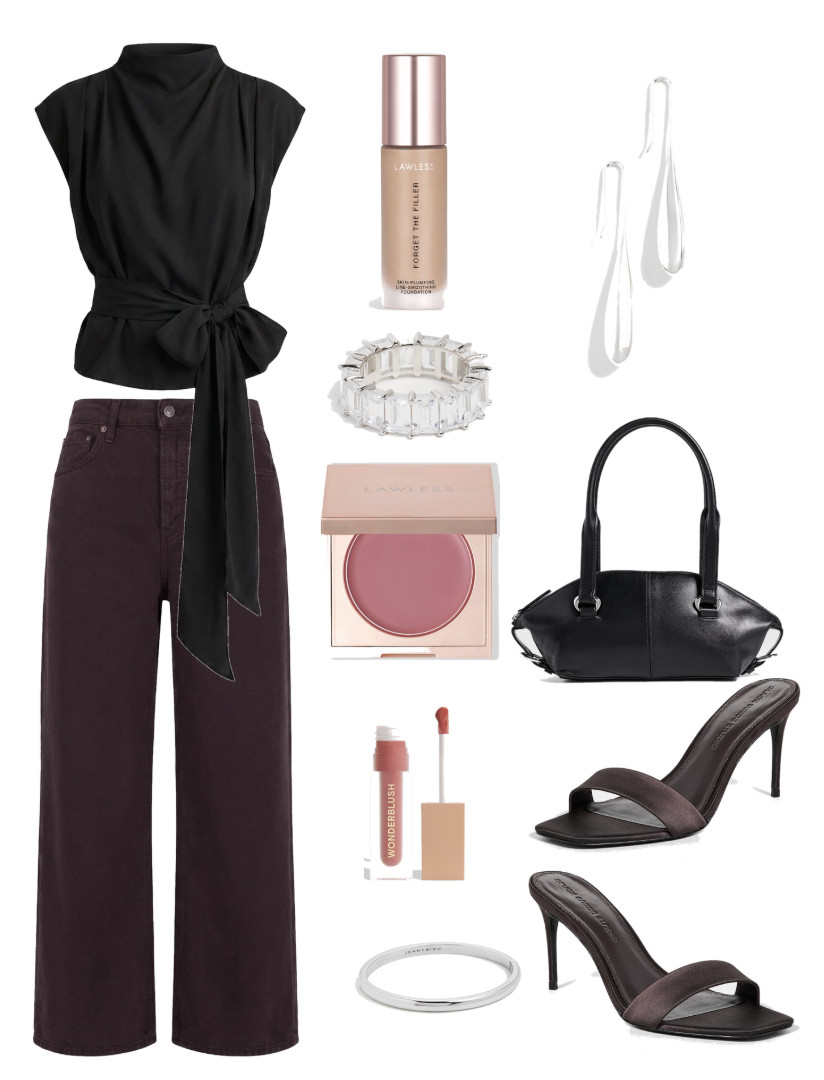 What to wear going into fall: tie-waist top, wide-leg trousers, and the accessories that pull it together 

 #LTKdayinmylife #LTKootd