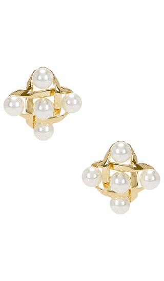 Harlow Earring in Gold | Revolve Clothing (Global)