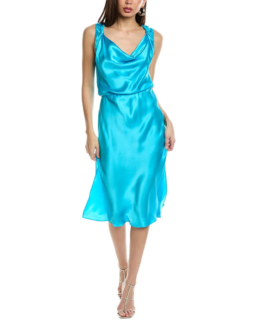 Amanda Uprichard Ellison Silk Midi Dress | Shop Simon
