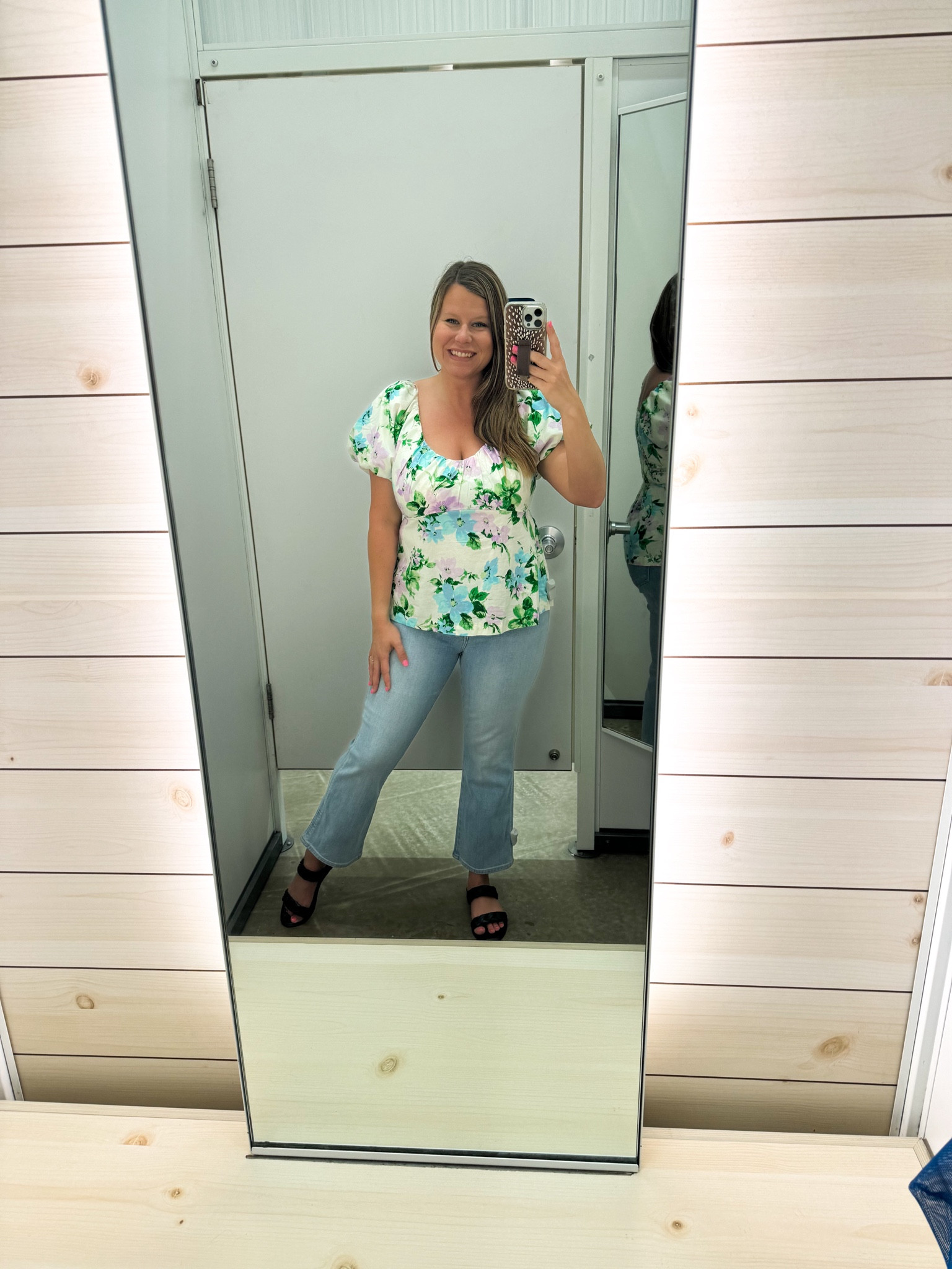 Spring Outfit | Summer Outfit 
My favorite cropped jeans paired with this darling floral top. It has smocked material in the back  

#LTKStyleTip #LTKSeasonal