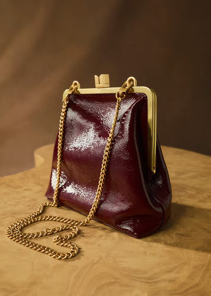 Crinkle Patent Bag Italian Crinkle Patent Leather | ME+EM Global (Excluding US)