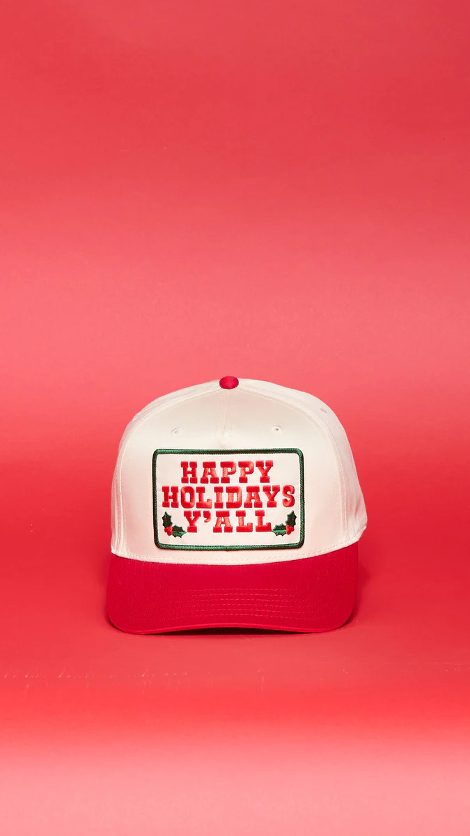 Happy Holidays Y'all Two Tone Hat | Ascot + Hart