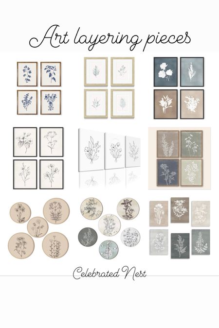 Art layering pieces! Use these along with other art to style bookcases, shelves, mantels, etc. Use the collection or scatter them around your home! 

#LTKhome #LTKstyletip #LTKfindsunder50