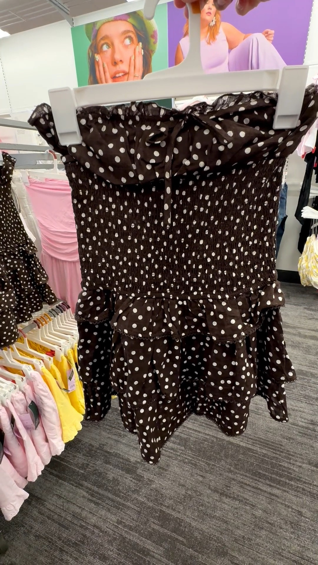 Target Polka Dot Mini Dress | Brown Polka Dot Dress | Tube Top Dress

#LTKootd #LTKSeasonal