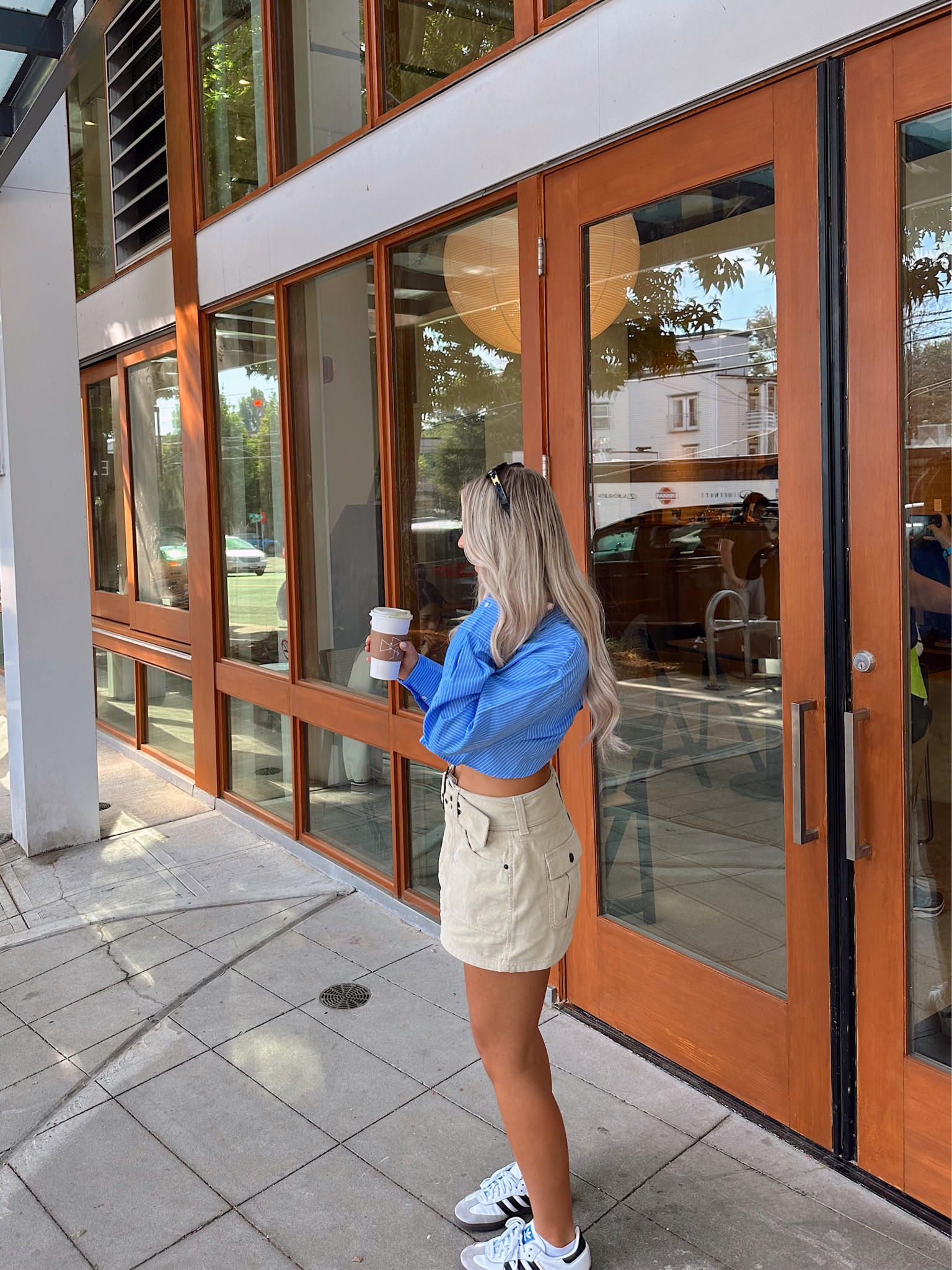 We love a cutie cargo skirt 
wearing a size small 