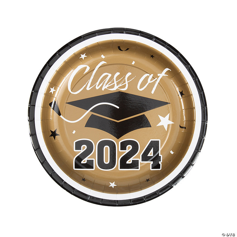 Class of 2024 Paper Dinner Plates - 25 Ct. | Oriental Trading Company