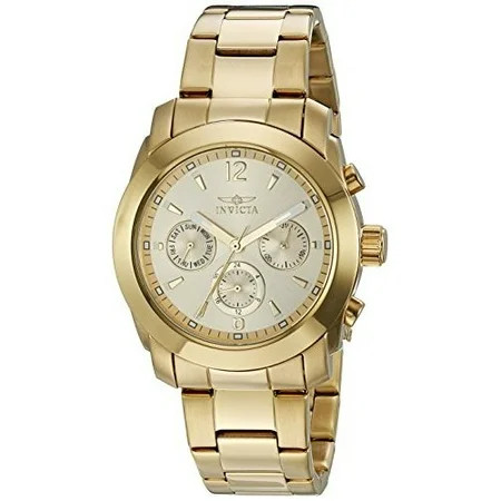 Invicta Women's 17901 Angel Quartz Multifunction Gold Dial Watch | Walmart (US)