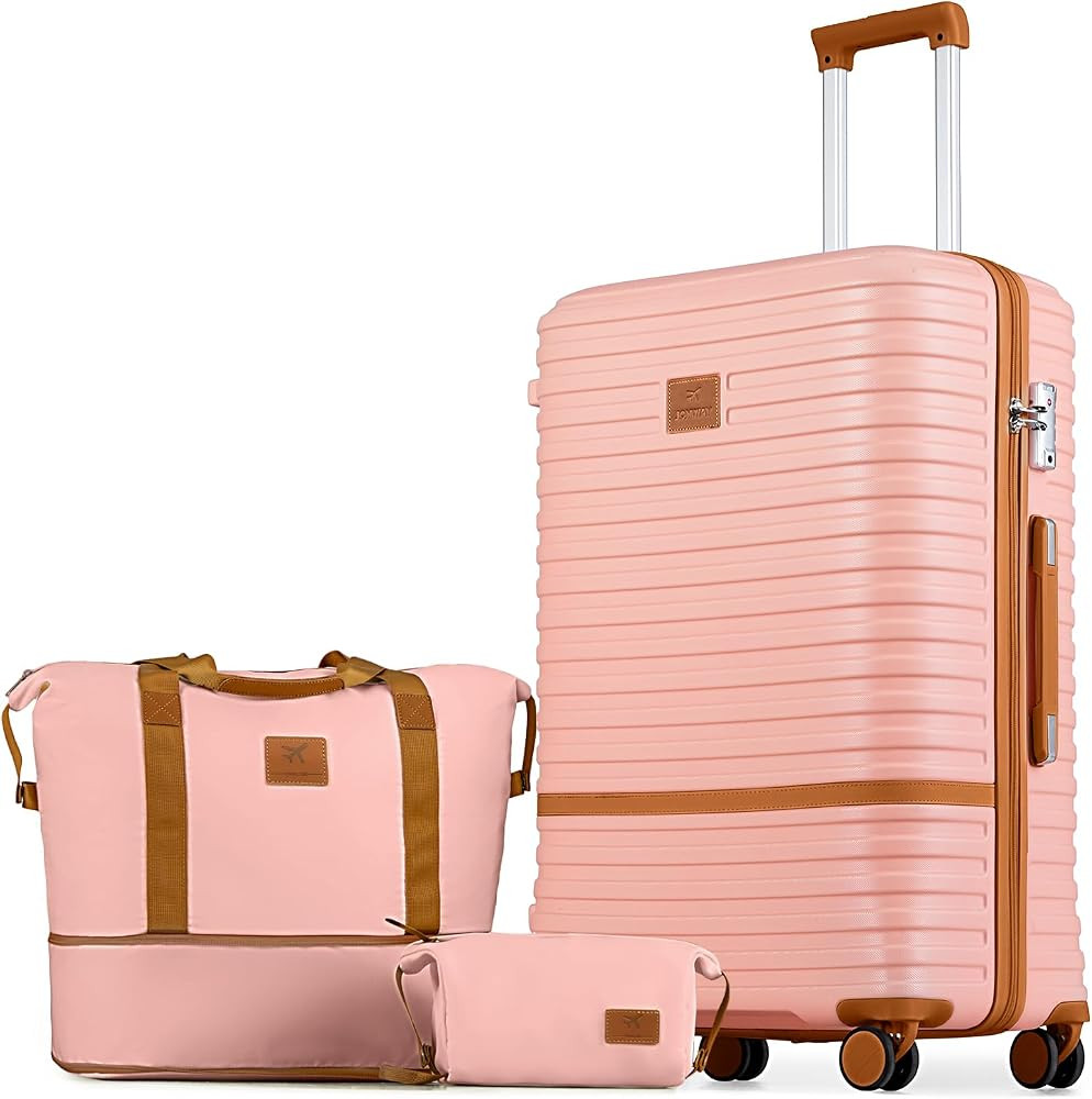 Joyway 28 Inch Large Luggage Hardside Suitcase with Spinner Wheel, Lightweight 3 Piece Suitcase S... | Amazon (US)
