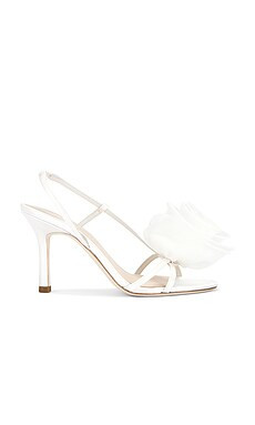 Loeffler Randall Steph Flower Heeled Sandal in Cream from Revolve.com | Revolve Clothing (Global)