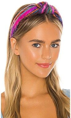 Lele Sadoughi Mixed Yarn Knotted Headband in Sunset from Revolve.com | Revolve Clothing (Global)
