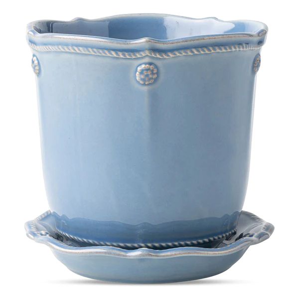 Berry & Thread Chambray 7" Planter & Saucer | The Avenue