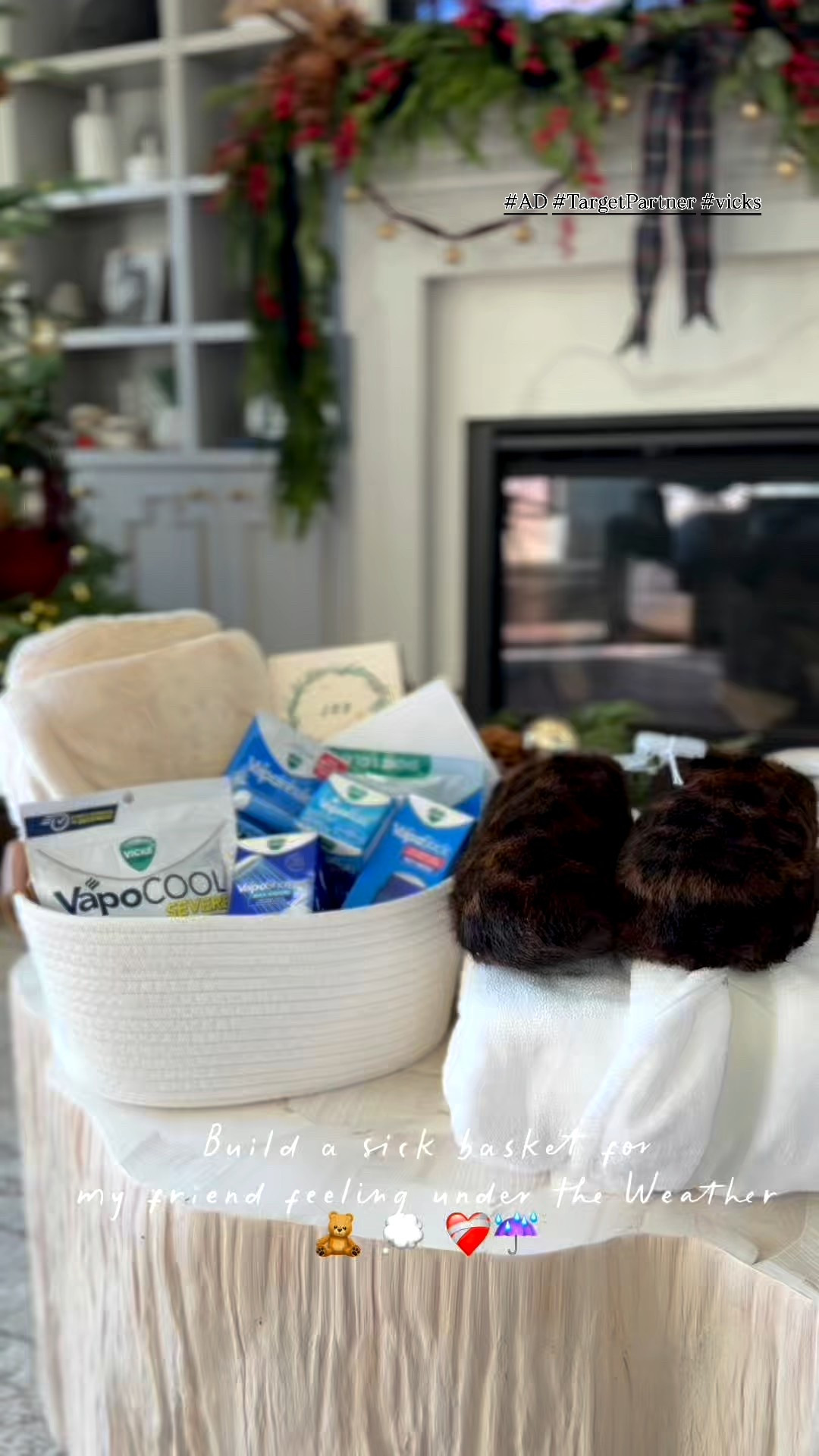 #ad #targetpartner @vicks_us @target Building a little feel-better basket for my friend who’s under the weather 🧸💭❤️‍🩹☔️ Nothing beats showing up with the essentials — and Vicks always gives that fast-acting relief we all need this time of year. Trusted for over 130 years, and still the go-to in our house 🤧✨ #targetstyle #vicks  @Shop.LTK #liketkit