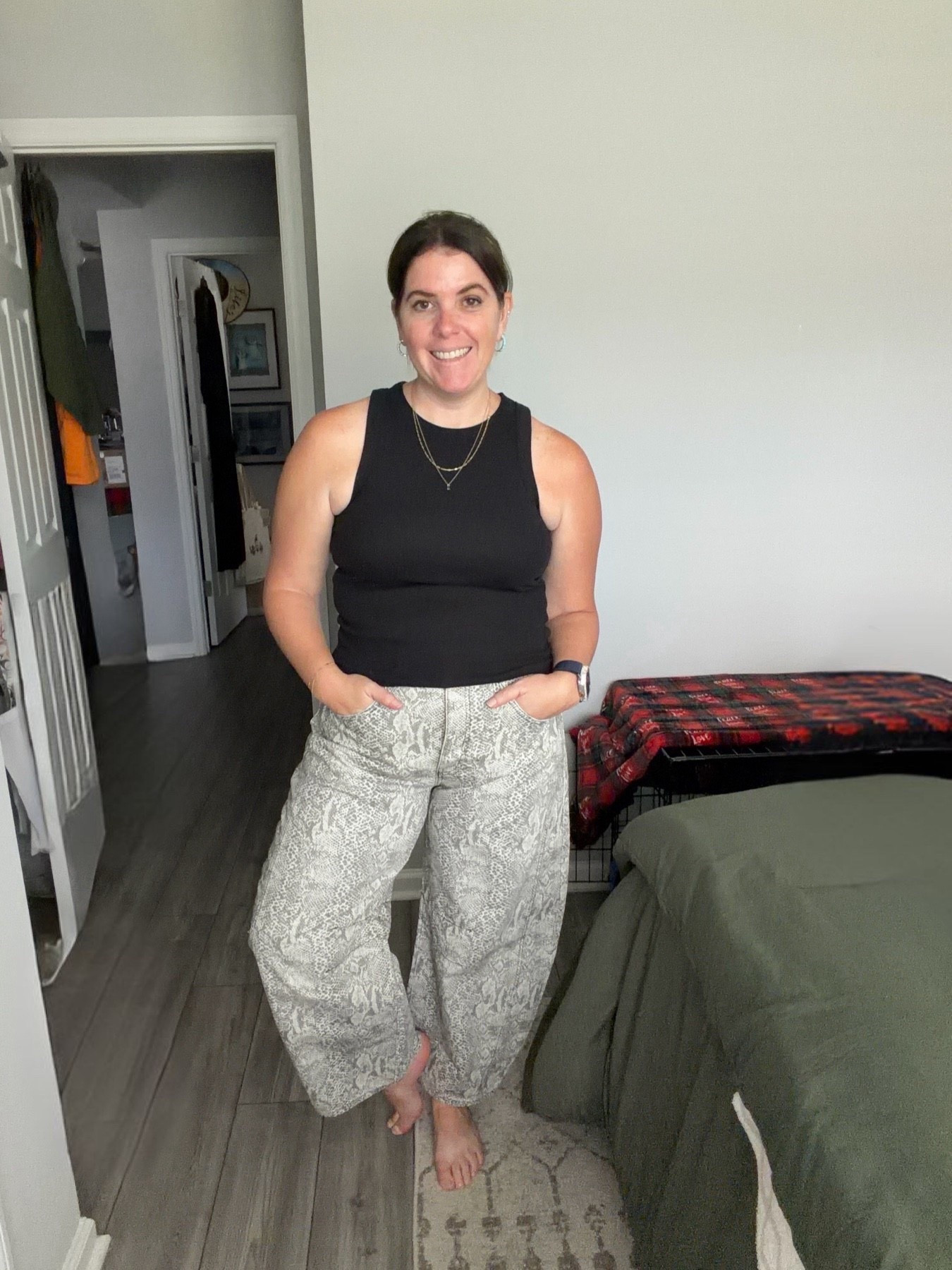 Y’all either loved or hated these snakeskin barrel jeans from Free People. The jeans run TTS, they were originally $128 and they are on sale for $89.60! 

#LTKSaleAlert #LTKMidsize #LTKootd