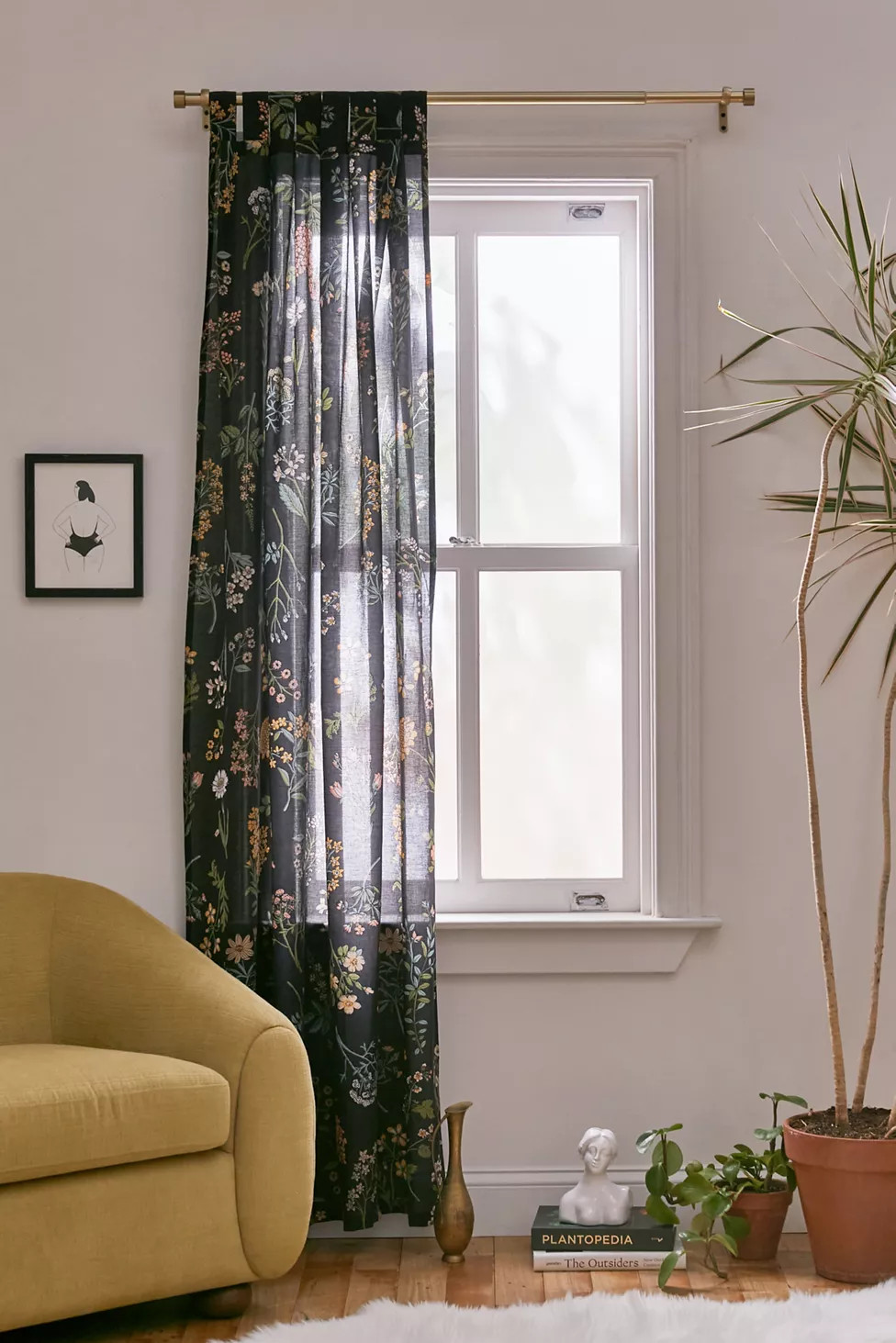 Myla Floral Window Panel | Urban Outfitters (US and RoW)