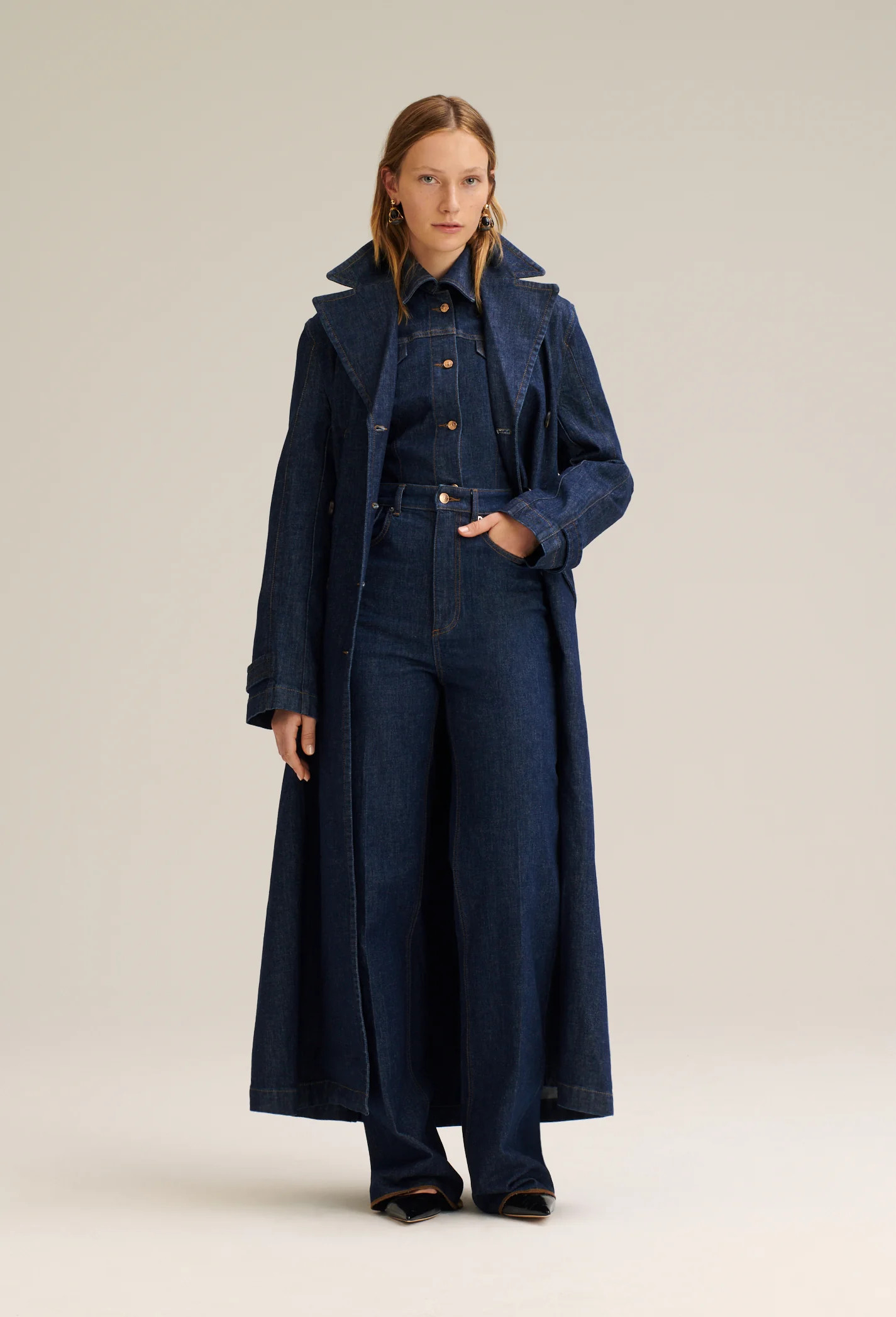 DENIM FIVE POCKET JEAN - INDIGO.B - Scanlan Theodore | Scanlan Theodore AU