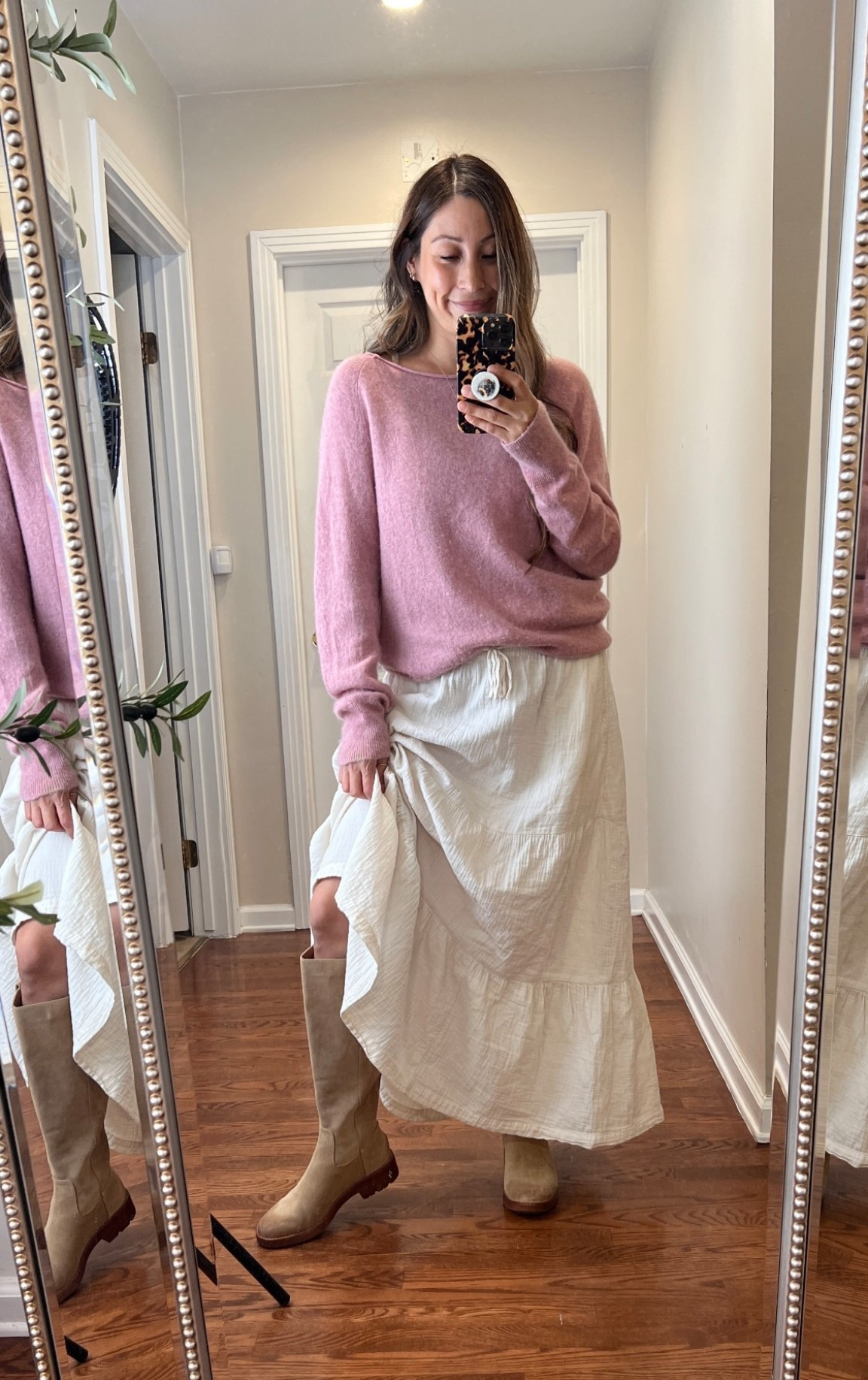 My favorite cashmere sweater like in the previous post in a different color and sz Large for a roomy cozy fit! #cashmere #falloutfit #winteroutfit #boots #suede #organic #organicotton 

#LTKFindsUnder100 #LTKSaleAlert #LTKmomlife