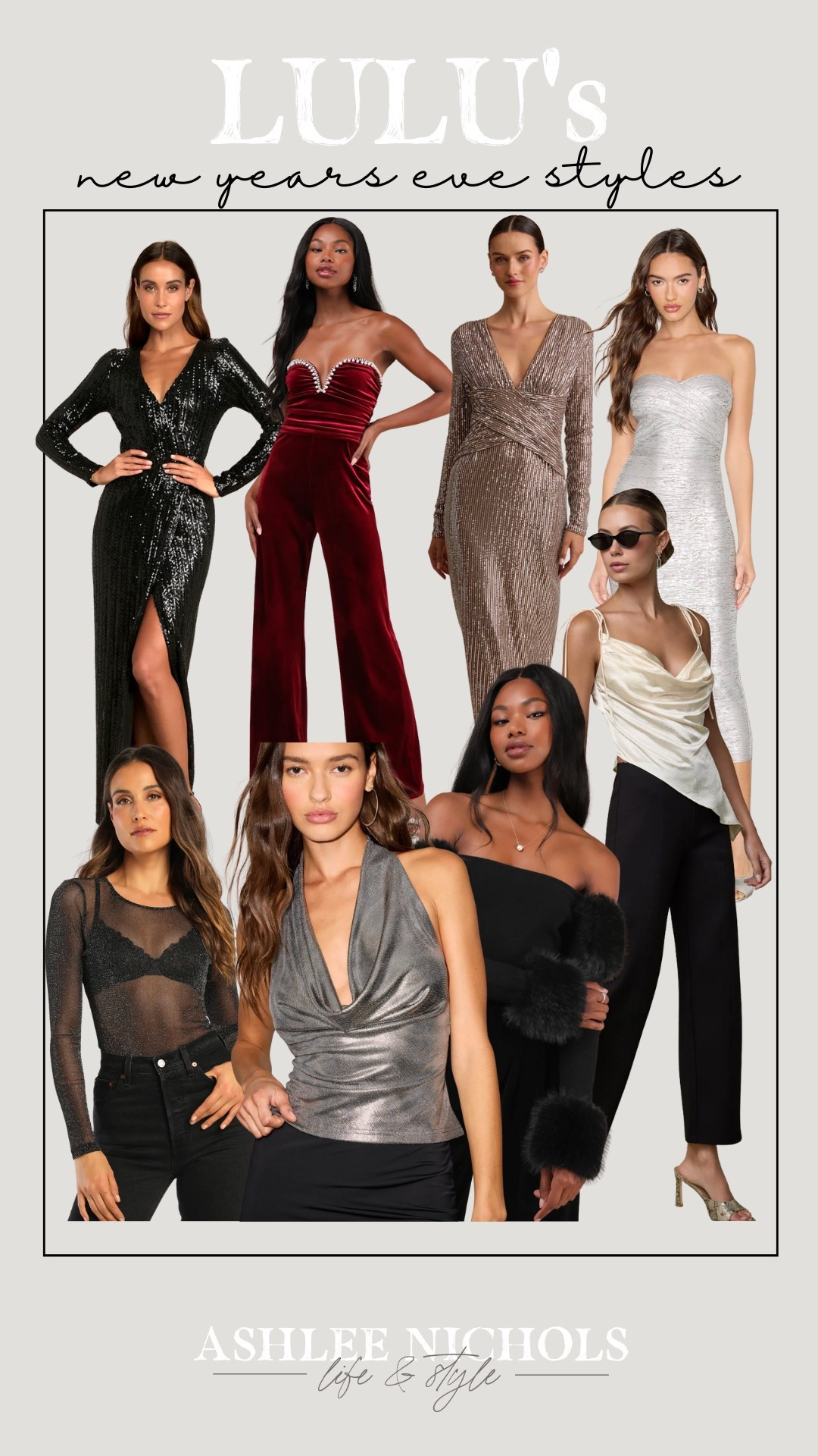 Lulus New Year’s Eve looks 