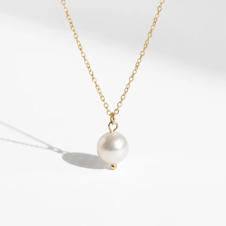 Long Pearl Pendant Necklace | Katie Dean Jewelry