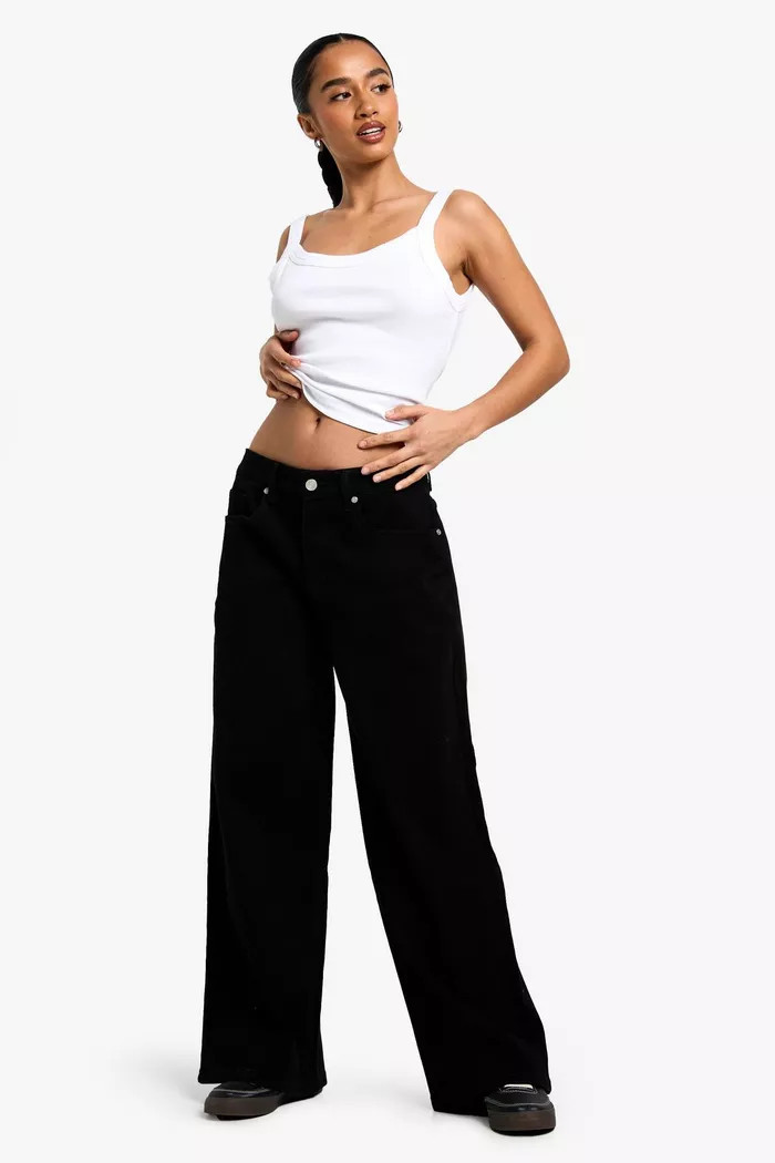 The Petite Wide Leg Jean | Boohoo.com (UK & IE)