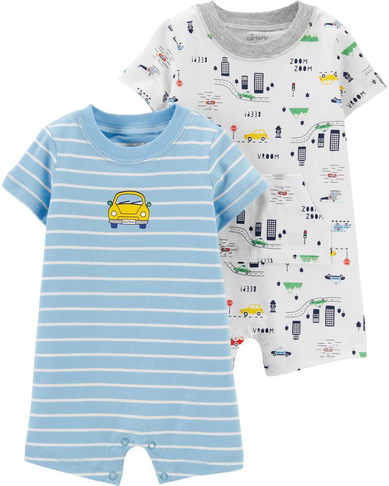2-Pack Car Rompers | Carter's