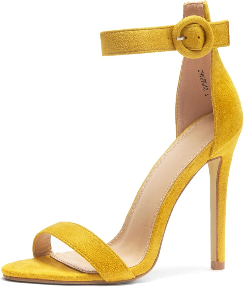 Herstyle Charming Women’s Open Toe Ankle Strap Stiletto Heel Dress Sandals Elegant Wedding Part... | Amazon (US)