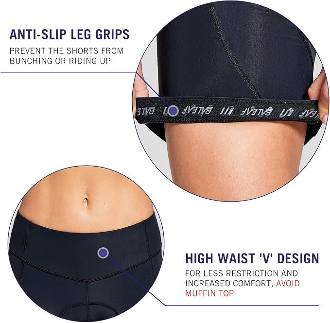 BALEAF 5" Bike Shorts Women 4D Padded Pockets Cycling Shorts Mountain Biking Bicycle Spin Gel UPF... | Amazon (CA)