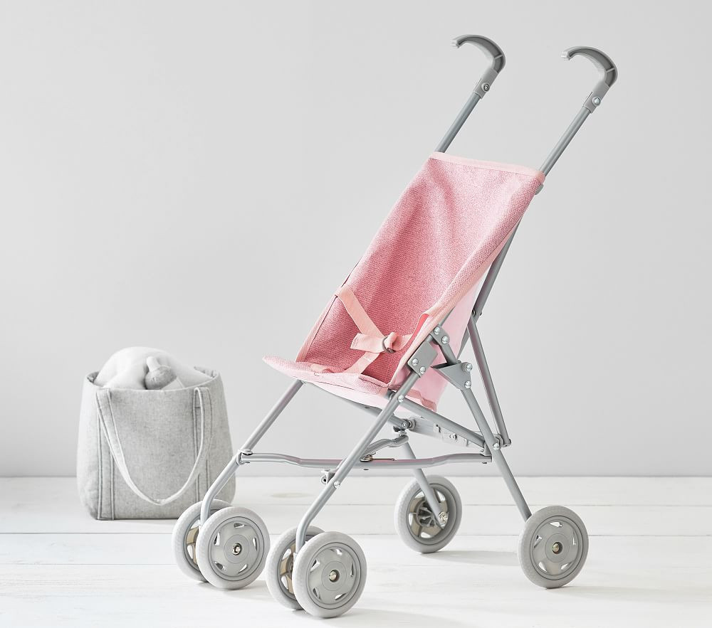 Pink Glitter Umbrella Doll Stroller | Pottery Barn Kids
