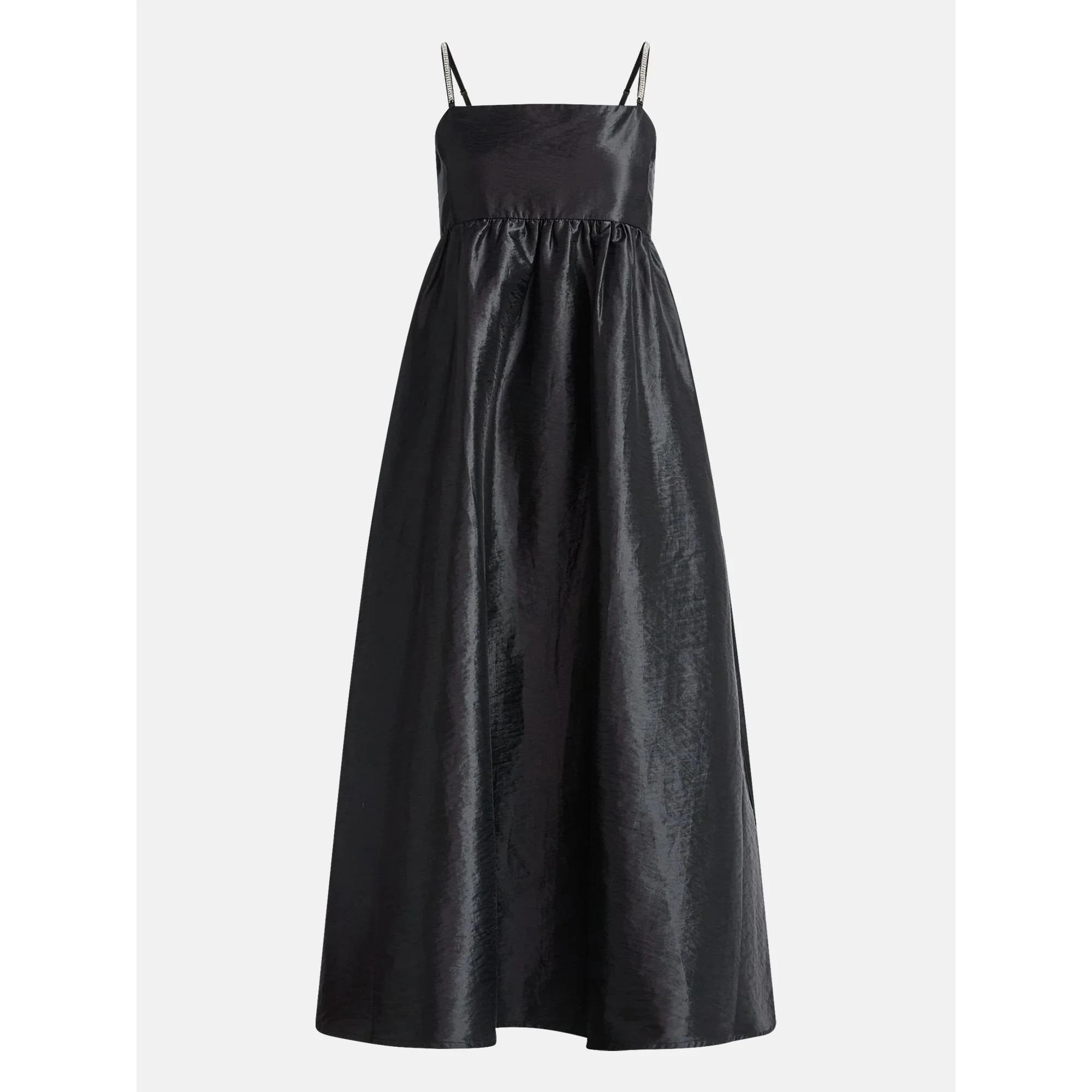 Scoop Women’s and Women’s Plus Taffeta Maxi Dress with Embellished Straps, Sizes XS-4X | Walmart (US)