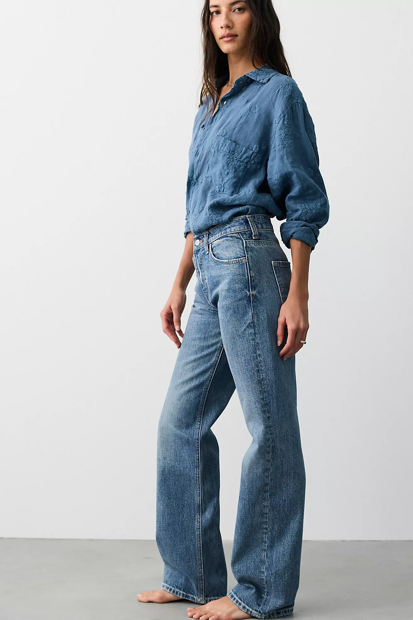 We The Free Luna Mid-Rise Straight Jeans | Free People (UK)