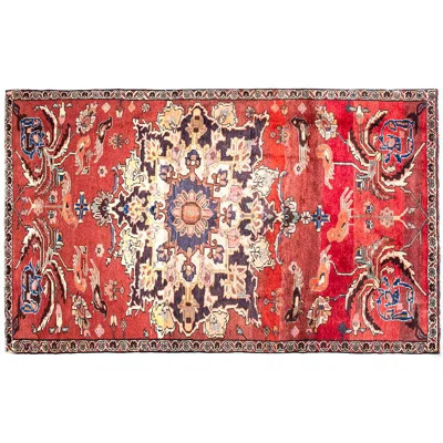 Bateh One-of-a-Kind 5'5" x 9'2" 1970s Area Rug in Red/Cream | Wayfair North America