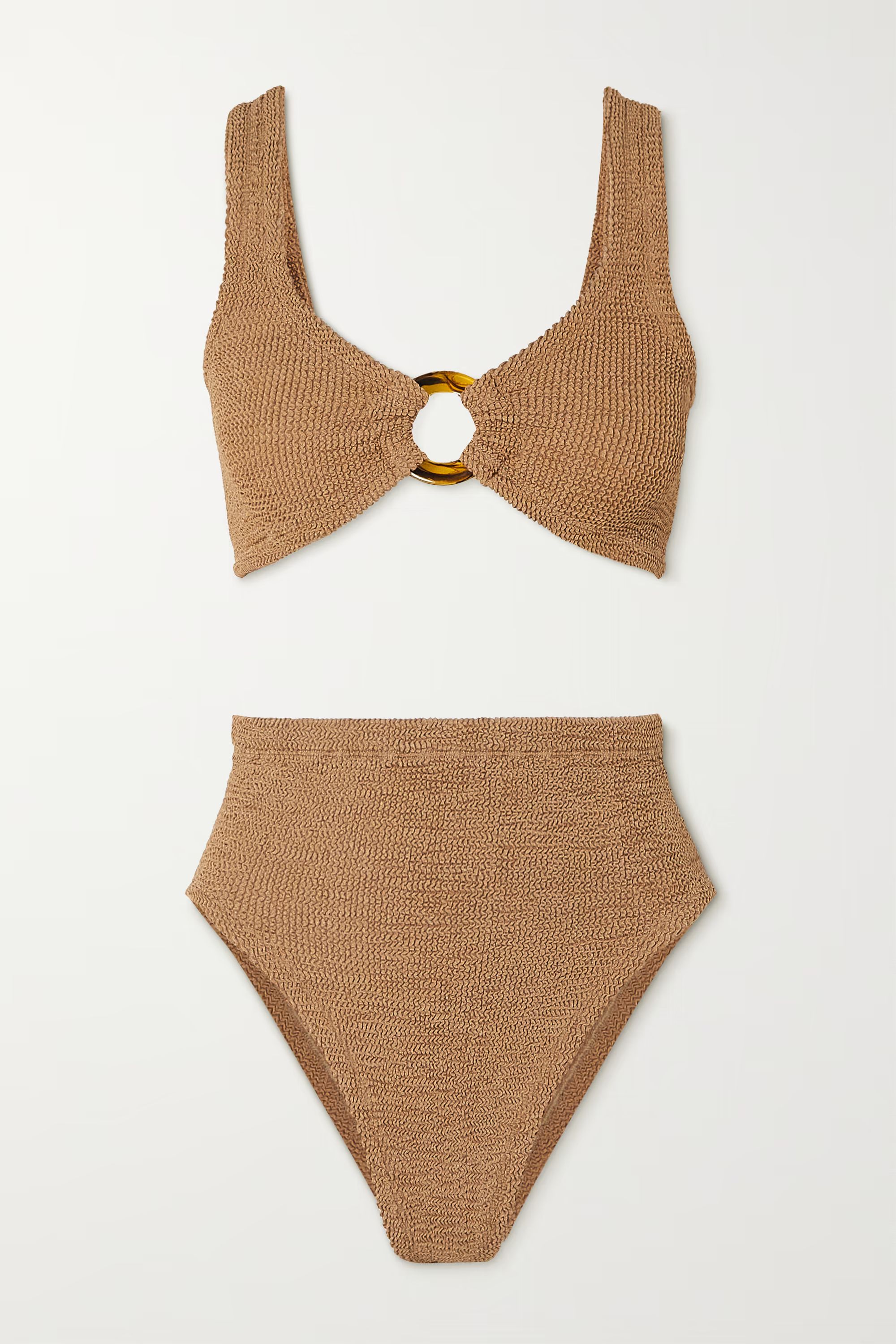 + NET SUSTAIN Nadine seersucker bikini | NET-A-PORTER (US)