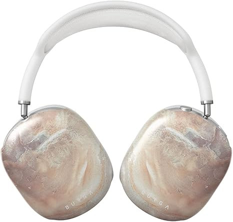 Burga Airpod Hardcase Compatible with Apple Airpods MAX Case, Nude Shades Marble Brown Natural Se... | Amazon (US)