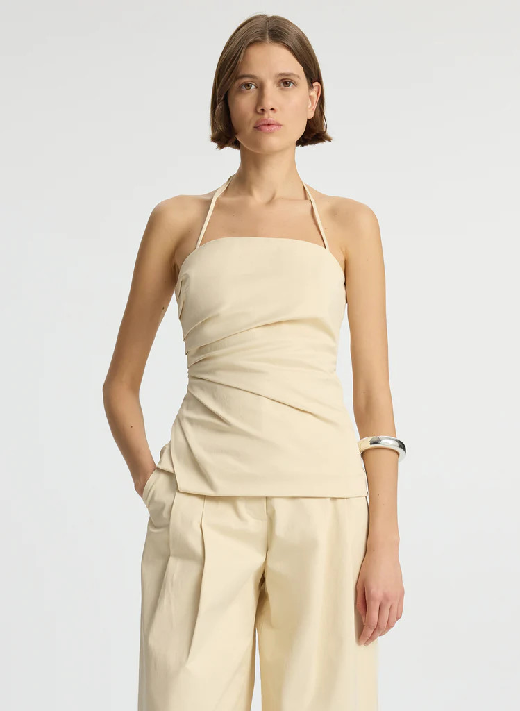 Charlotte Sateen Halter Top | A.L.C